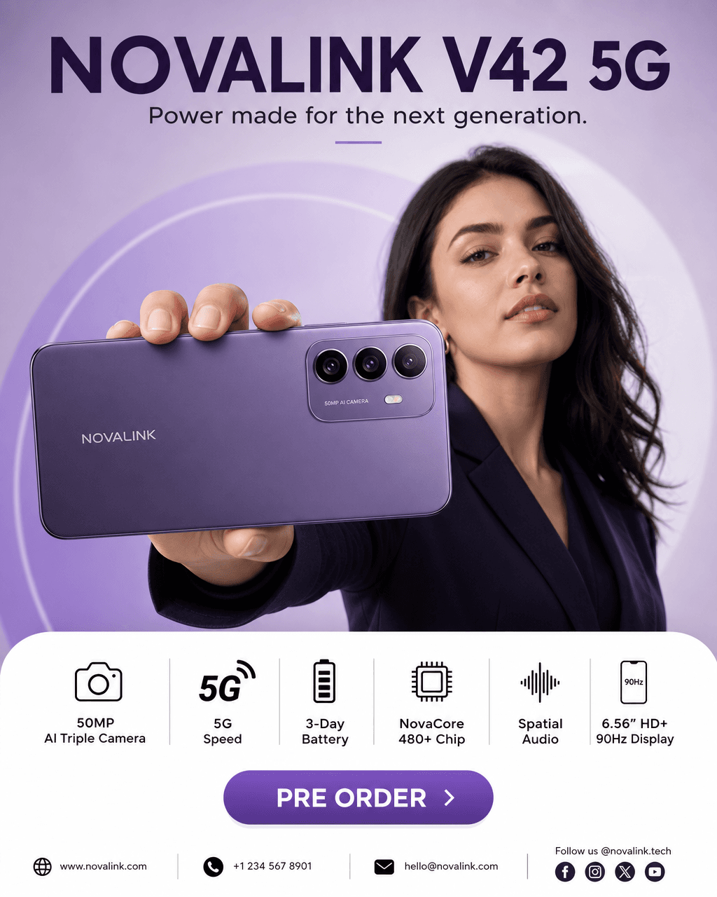 Purple 5G Smartphone Preorder
