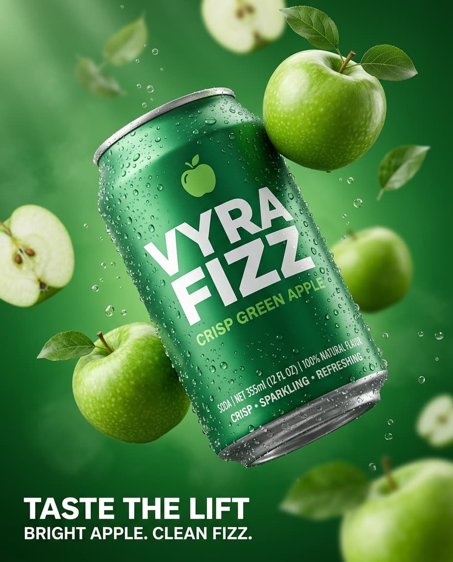 Green Apple Zero-Gravity Soda