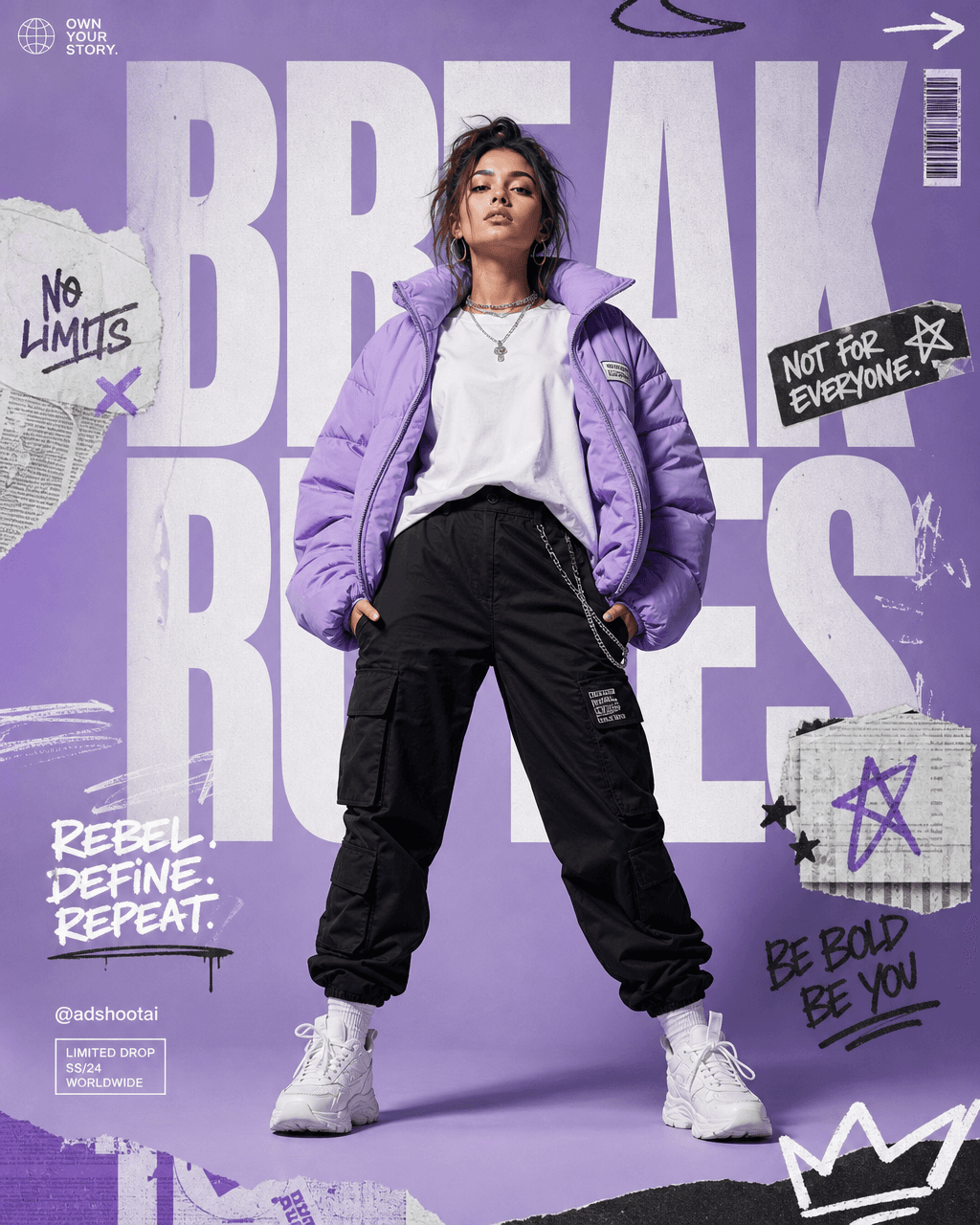 Lavender Streetwear Fashion