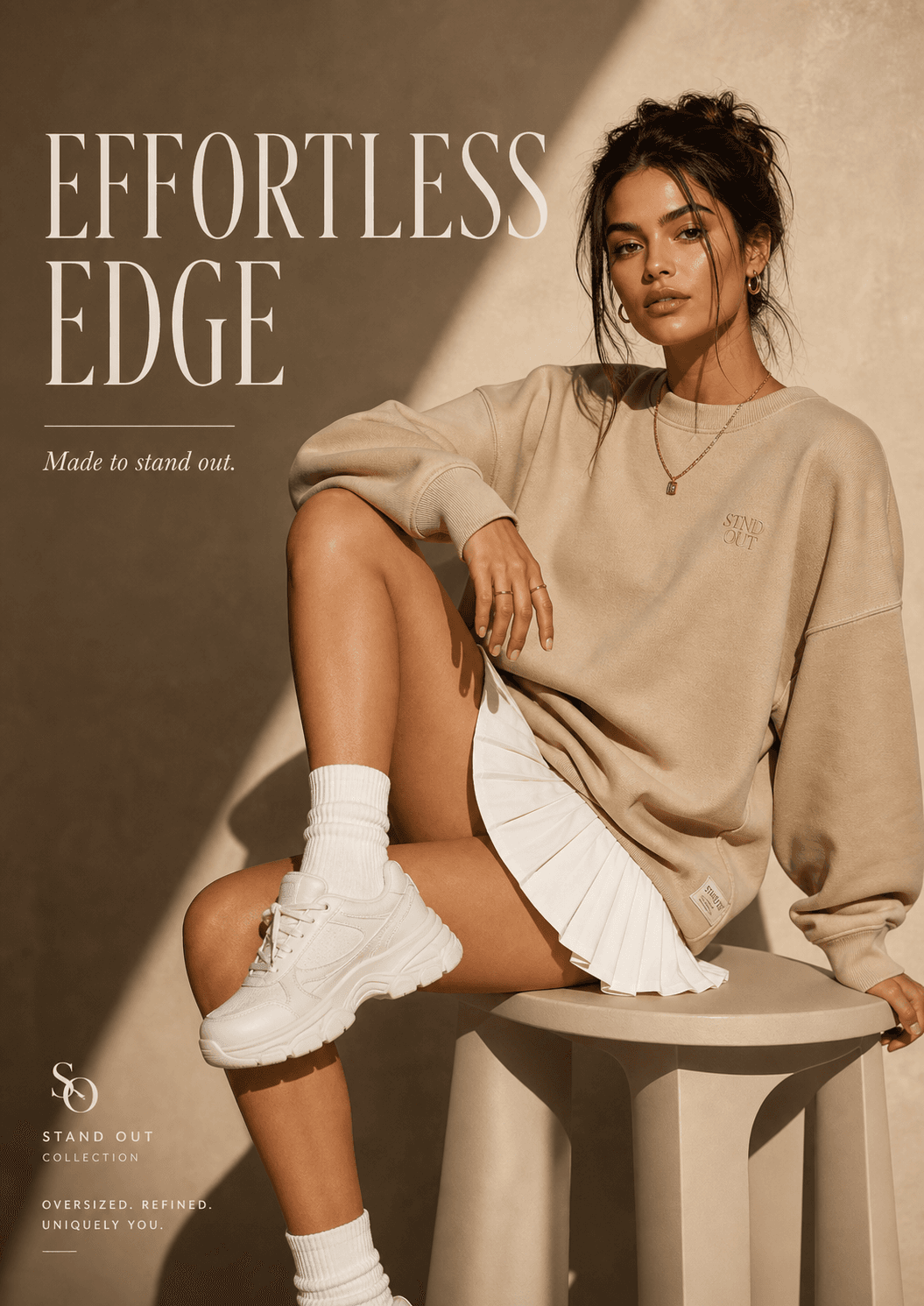 Effortless Edge Oversized Sweatshirt